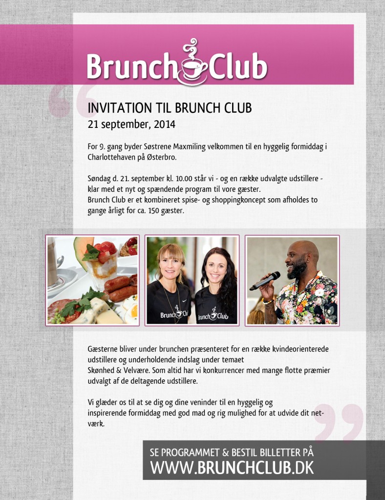 Invation tl Brunch Club 21 sep.